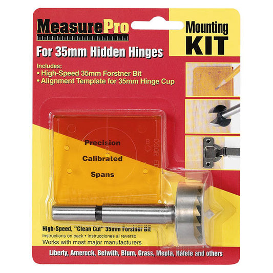 MeasurePro Mounting Kit for 35mm Hidden Hinges